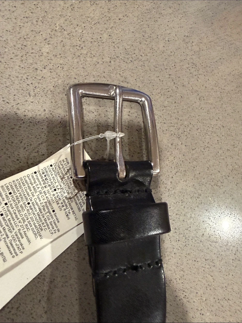 NWT Banana Republic Men’s Black Leather Belt